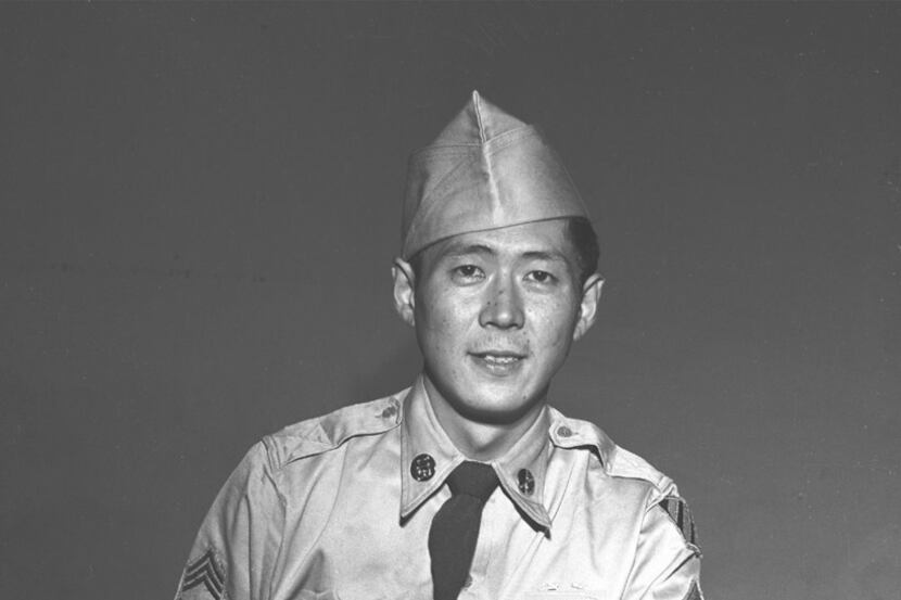 Army Staff Sgt. Hiroshi H. Miyamura, Medal of Honor recipient for valor in combat near...