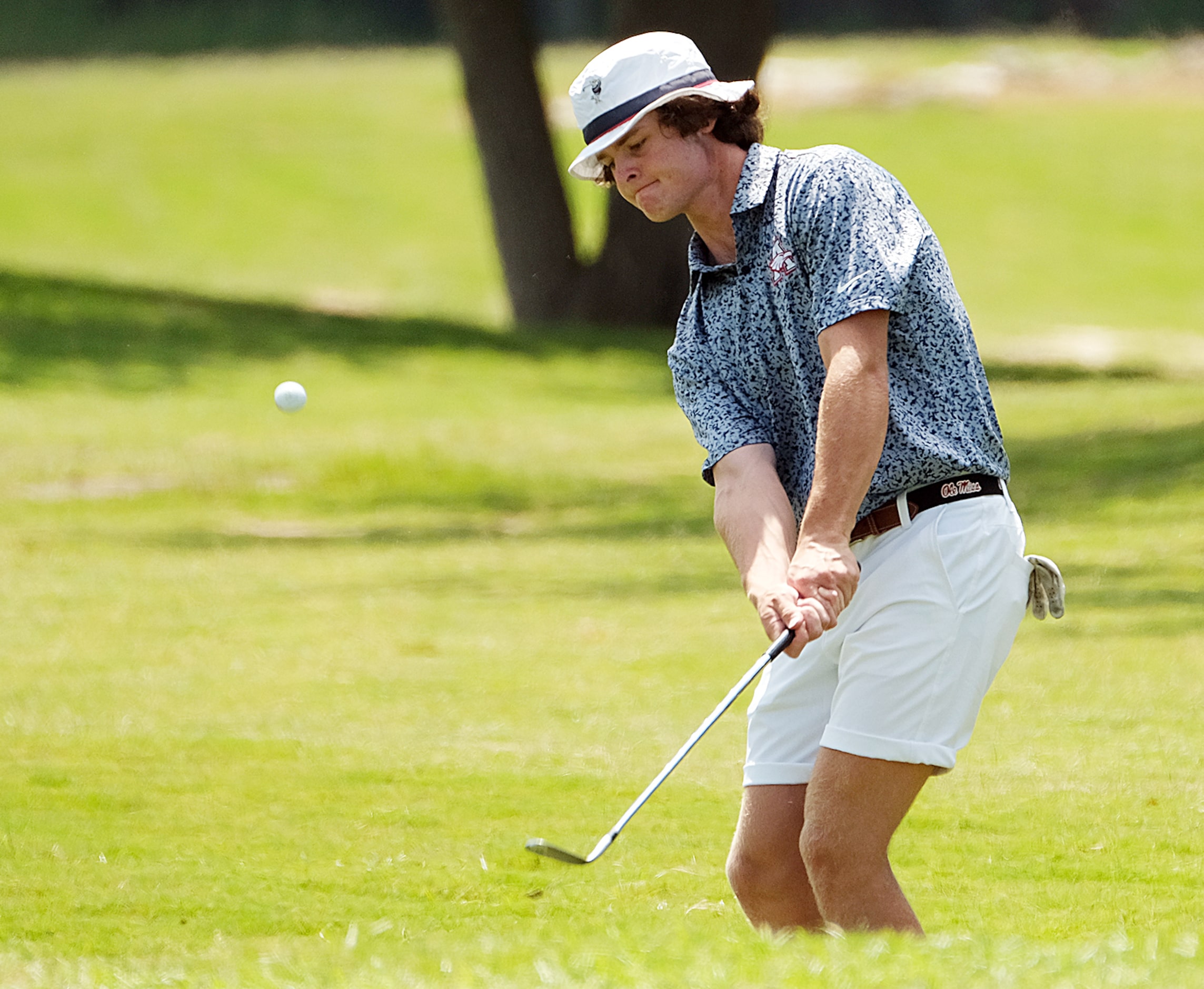 Jack Denton of Allen Day 2 of the UIL 6A boys golf state tournament on May 23, 2023 in...