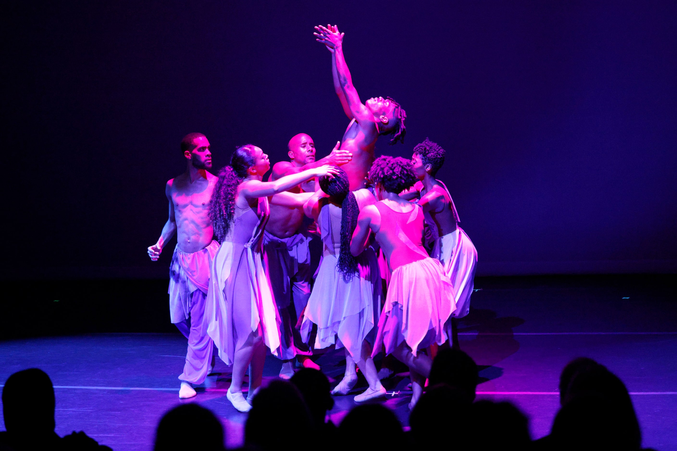 Former Dallas Black Dance Theatre dancers perform “ When the Wind Blows,” choreographed by...