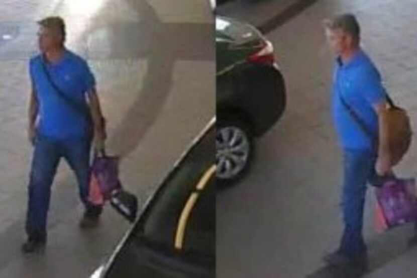  Unidentified man is suspected of stealing a car from a dealership on Monday.