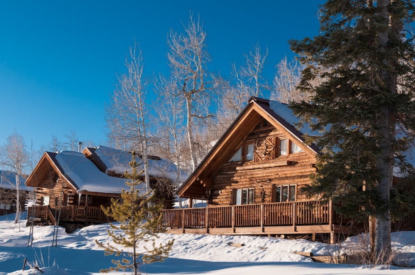 Log cabins at Vista Verde Guest Ranch in Clark, Colo. (Dan Leeth/Special Contributor)