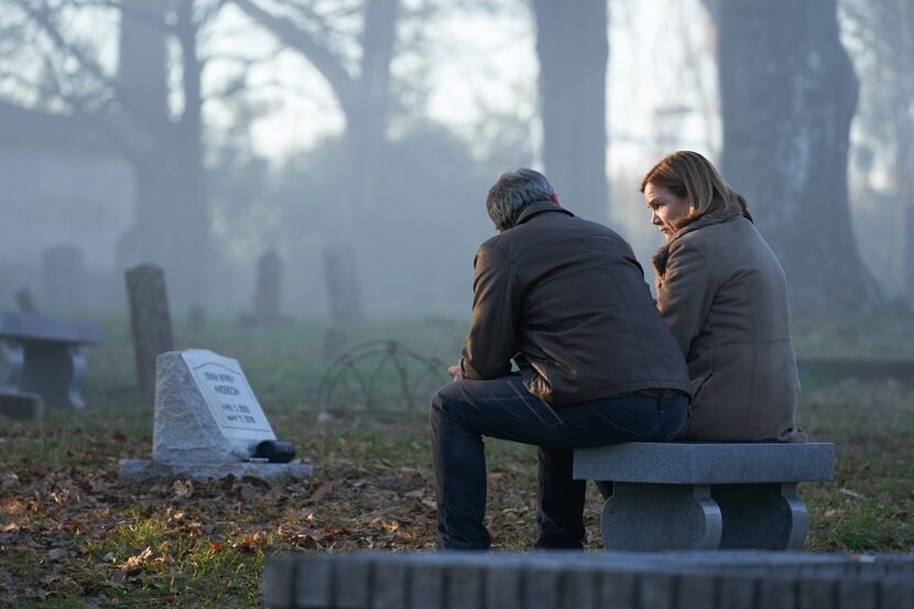 Ben Mendelsohn and Mare Winningham in HBO's "The Outsider."