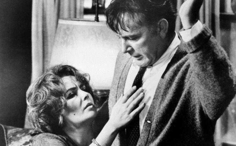 Elizabeth Taylor (left) and Richard Burton in a scene from the 1966 film "Who's Afraid of...