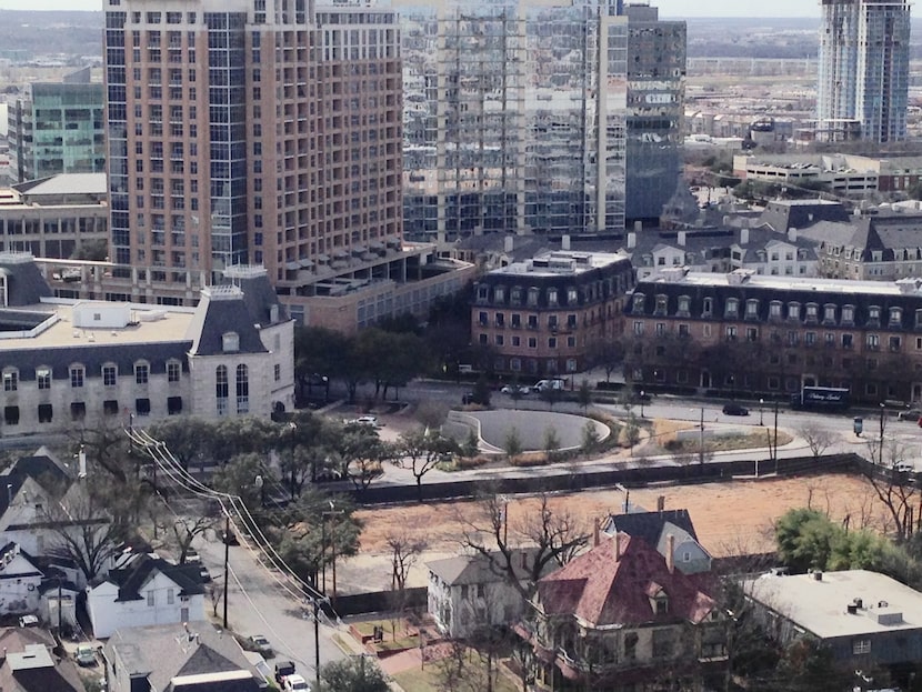 The vacant half block across Maple Avenue from the Crescent sold for a high-rise apartment...