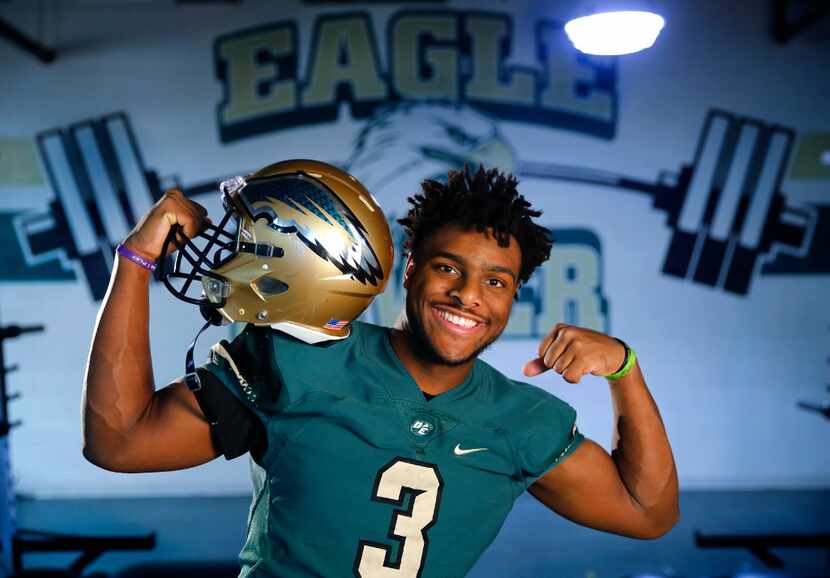 The Dallas Morning News Offensive Football Player of the Year Shawn Robinson of DeSoto High...