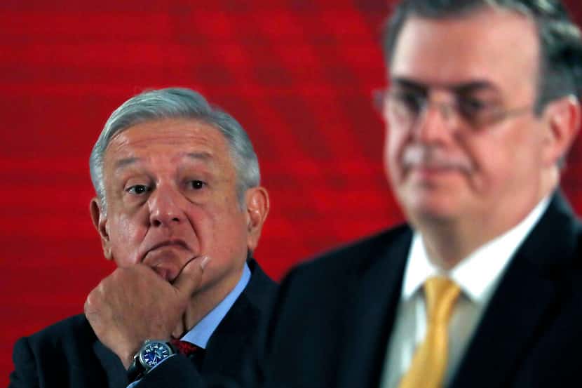 En esta imagen del 12 de noviembre de 2019 el presidente de México, Andrés Manuel López...
