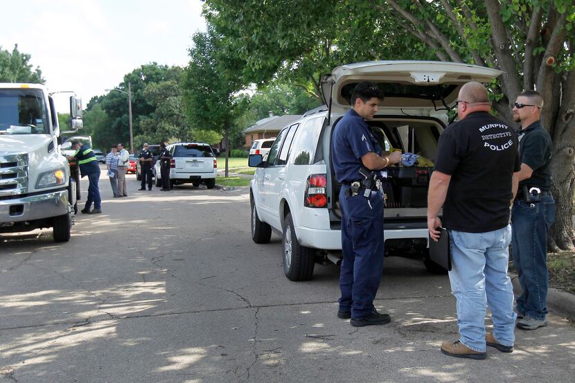 Dallas and Murphy police investigated a possible suicide in northeast Dallas on Saturday. 