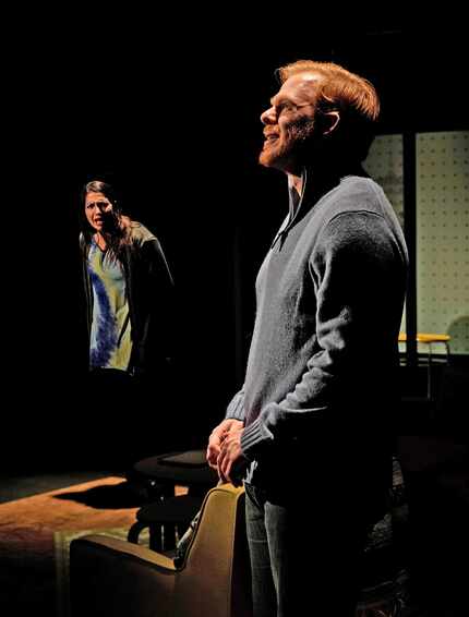 Tatiana Gantt and Thomas Magee in a dramatic moment from Dallas playwright Janielle...