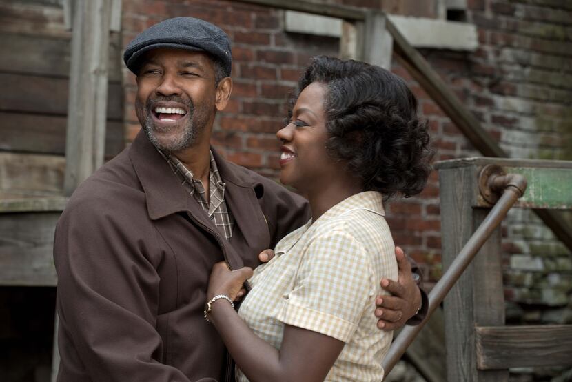  Denzel Washington, left, and Viola Davis in a scene from, "Fences."
