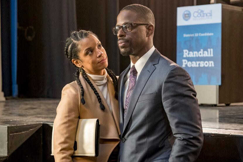 Susan Kelechi Watson as Beth and Sterling K. Brown as Randall in This Is Us.
