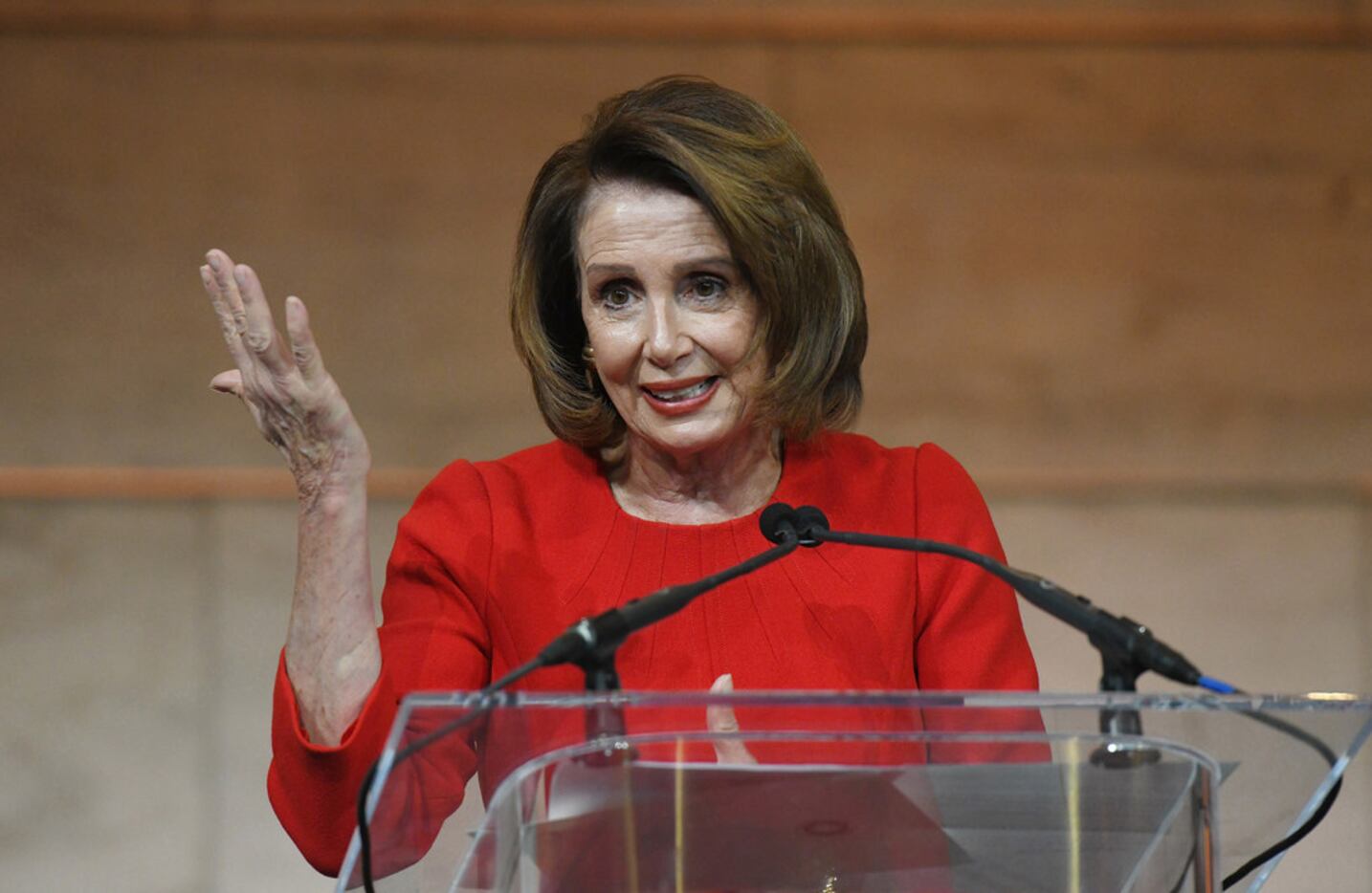 House Minority Leader Nancy Pelosi spoke March 7, 2018, in Washington.