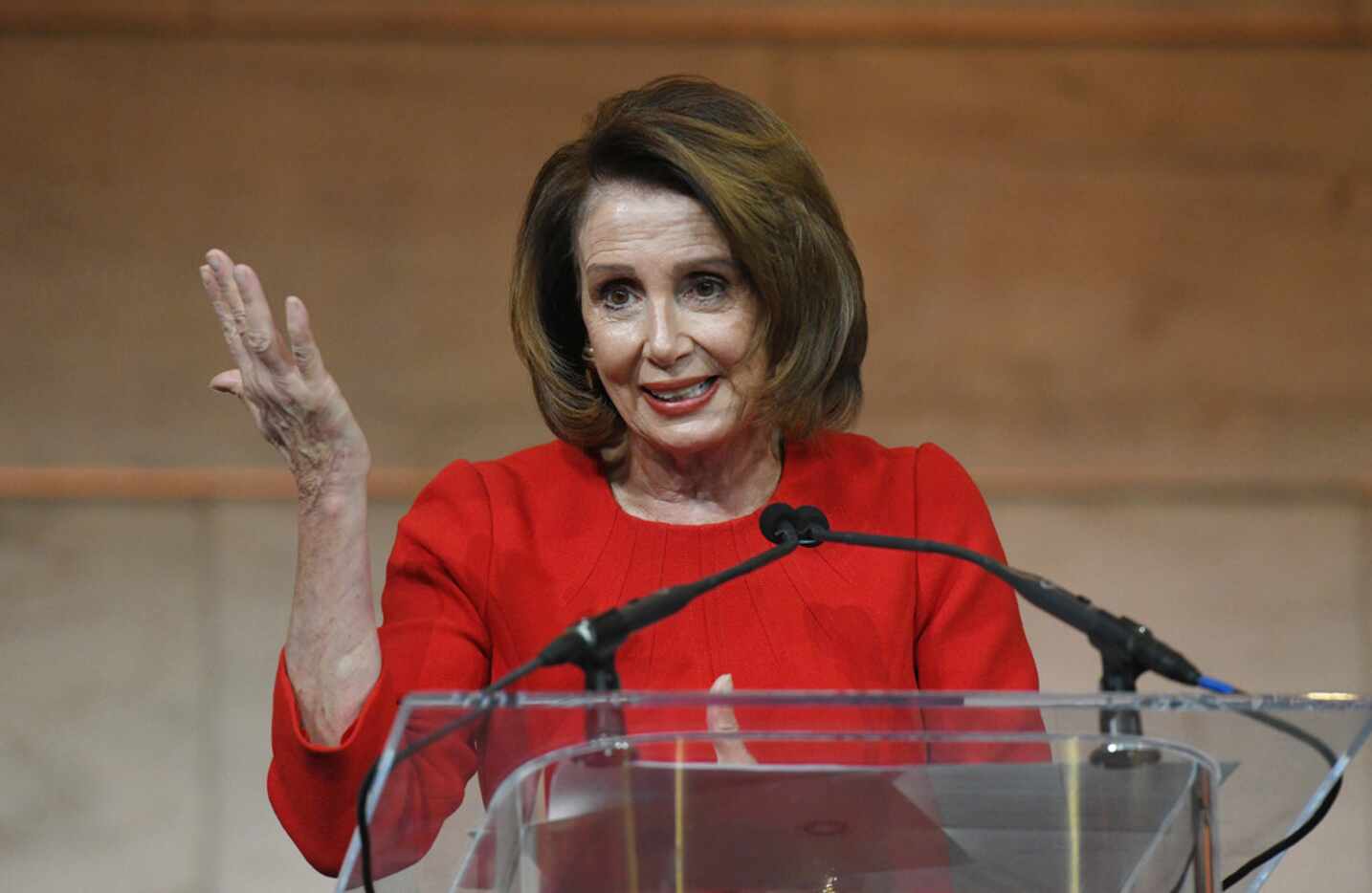 House Minority Leader Nancy Pelosi spoke March 7, 2018, in Washington.