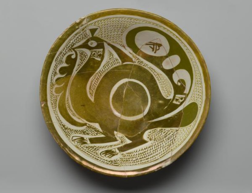 
The luster-painted Bowl With Bird dates to the ninth or 10th century.
