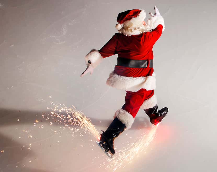 YOU SPARK UP OUR SEASONS ... Missile Toes, the skating Santa who performs during the...