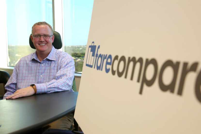 Rick Seaney, founder and CEO of FareCompare, poses for a photograph at the company's...