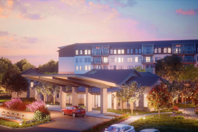 The Outlook at Windhaven seniors community is under construction in Plano near the Dallas...