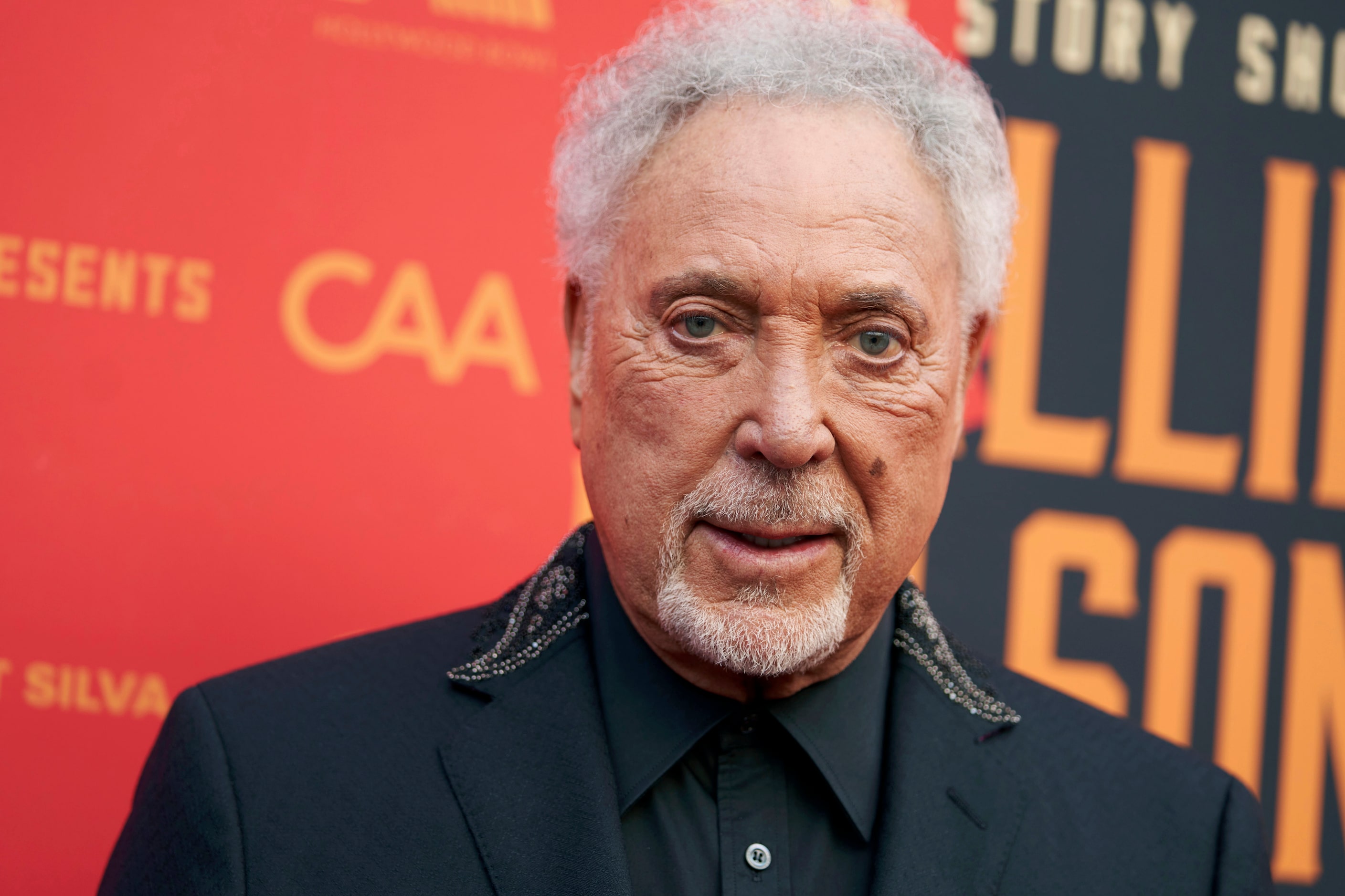 Tom Jones arrives at Willie Nelson 90, celebrating the singer's 90th birthday, on Saturday,...