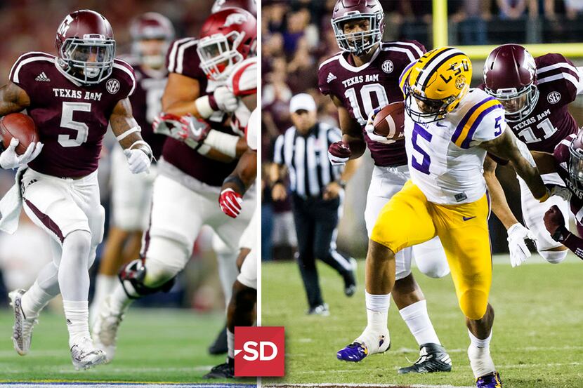 Texas A&M has dominated vs. Arkansas (left) while struggling vs. LSU in five years of SEC...