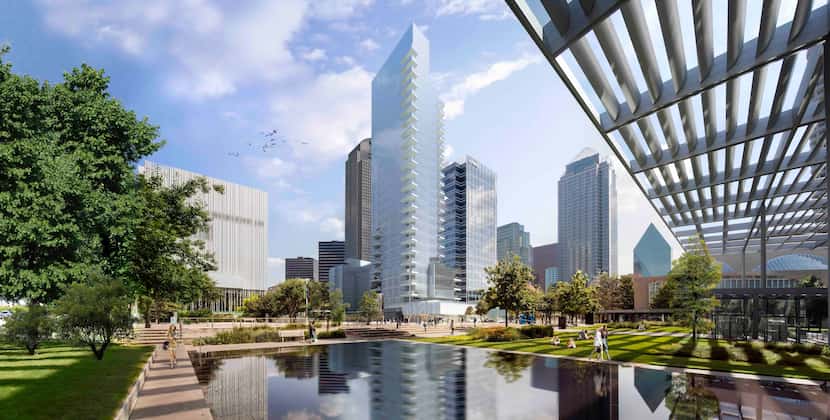 The Hall Arts project will have a 28-story luxury condo tower and adjoining boutique hotel.