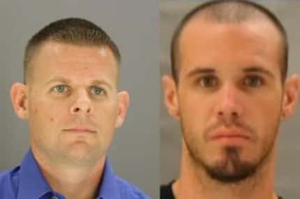 Patrick Wayne Tuter (left) was charged with manslaughter in the death of Michael Vincent Allen.