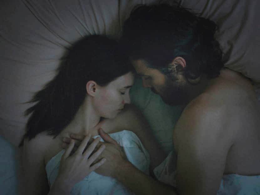 Rooney Mara (left) and Casey Affleck in a scene from "A Ghost Story," by filmmaker David...