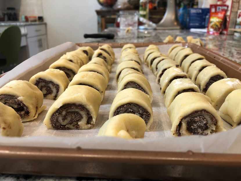 My stress-baked chocolate rugelach.