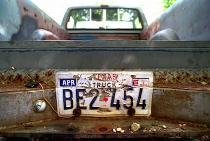 This file photo shows the rear of the 1982 pickup truck owned by Shawn Allen Berry, 23, of...