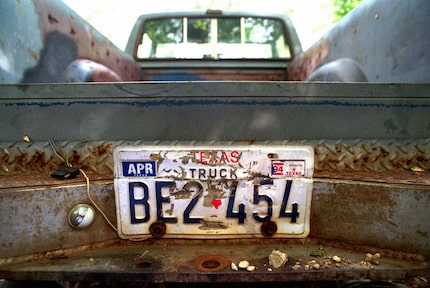 This file photo shows the rear of the 1982 pickup truck owned by Shawn Allen Berry, 23, of...