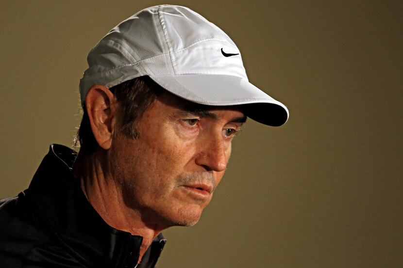 Baylor head coach Art Briles discusses with the media the Bears' snub following the College...