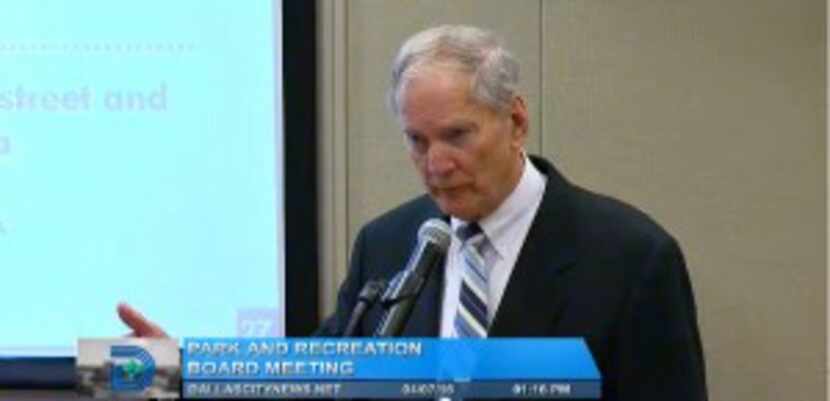  Walt Humann spent hours Thursday explaining his foundation's plan to the Park and...