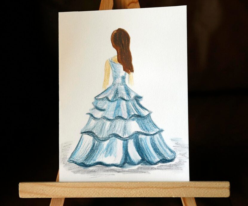 
Angela Kim creates whimsical note cards and larger canvases at her home in Corinth and also...