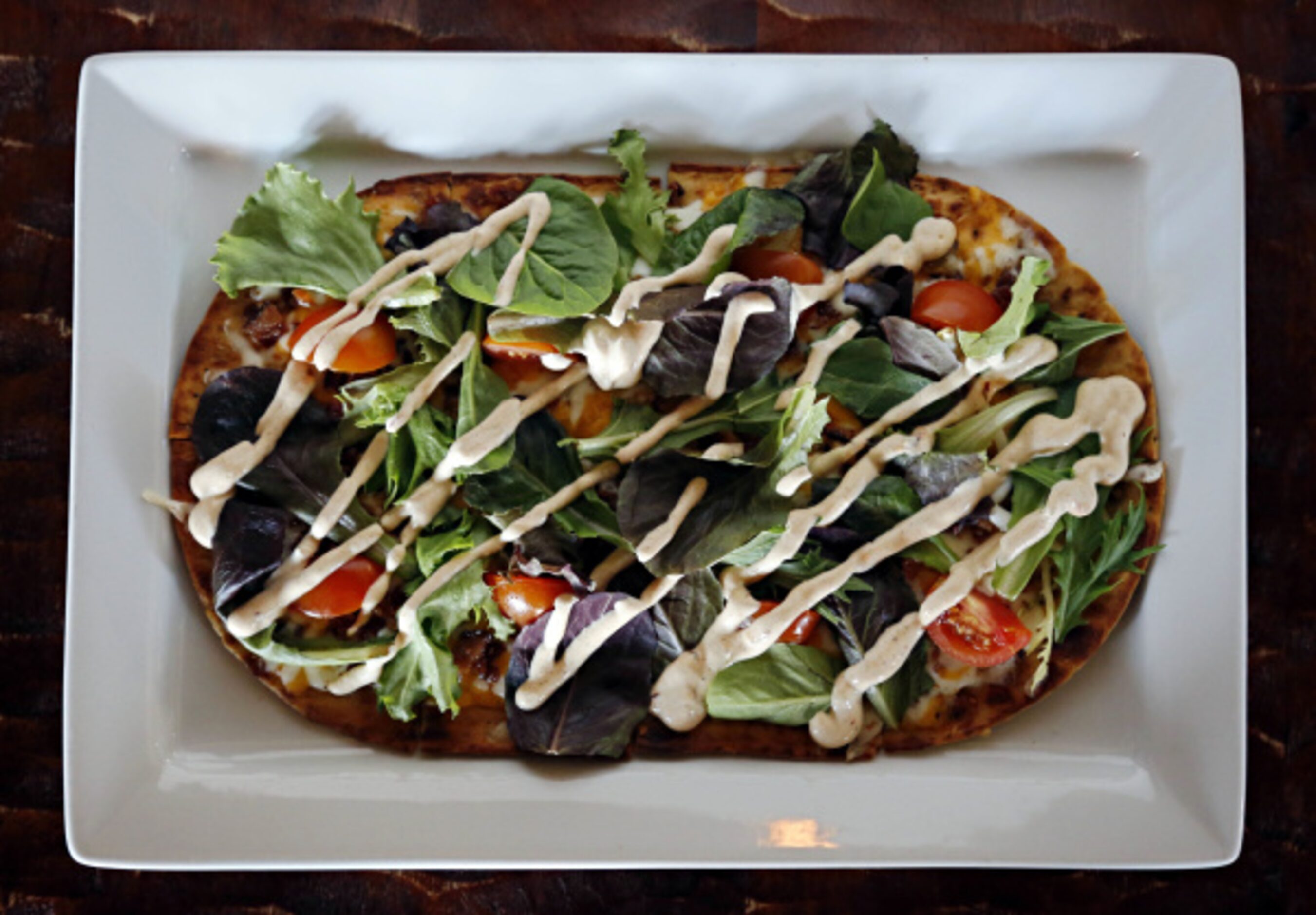 The Smokey BLT flatbread dish at Sundown at Granada. 