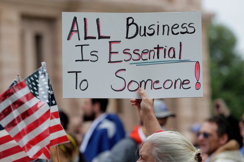 Protesters rallied in April at the Texas Capitol to speak out against the state's handling...