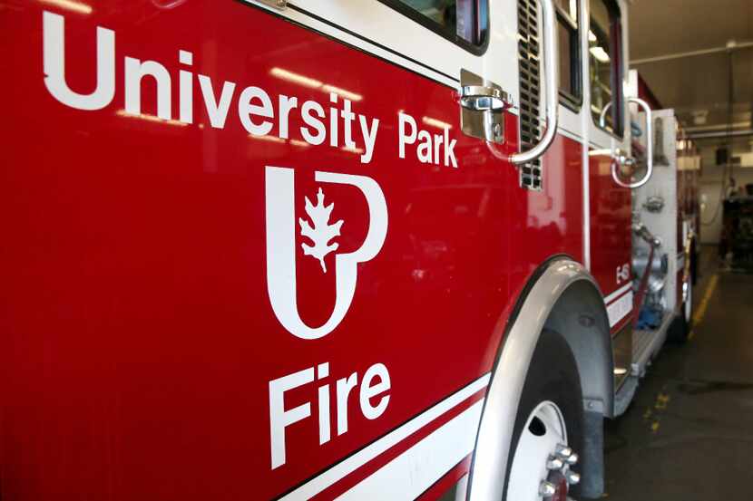 A fire engine at the University Park Fire Department in University Park, Texas on Wednesday,...