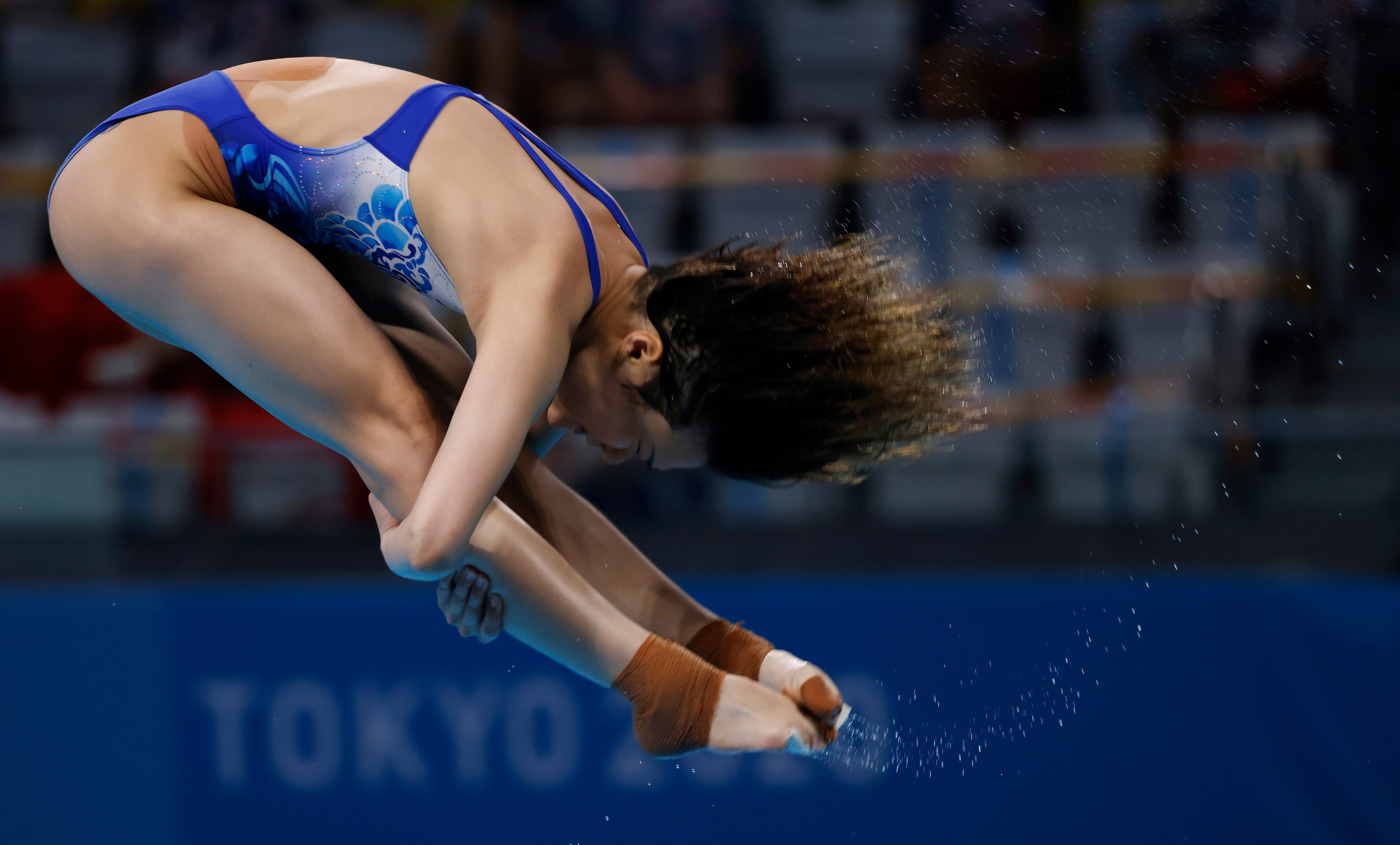 China’s Shi Tingmao competes in the women’s 3 meter springboard preliminary competition...