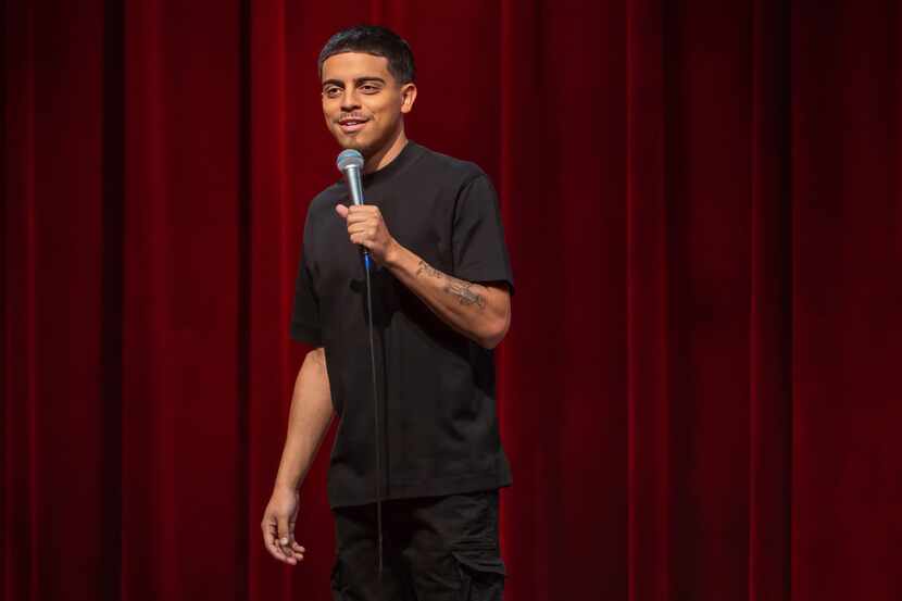 Ralph Barbosa performs at The Kessler Theater for his Netflix special.