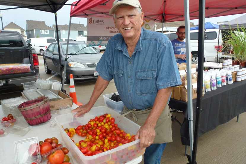 Gardener Mike Powell has been bringing his harvest to Coppell for years, including heirloom...