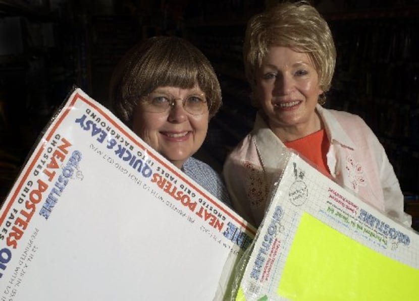 (From left) Mary Russell Sarao and Barbara Russell Pitts, inventors of Ghostline...