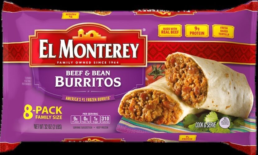 Ruiz Foods' products include El Monterey-branded frozen burritos sold in grocery stores.