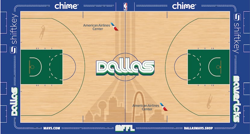 WATCH: Dallas Mavs Unveil Their NBA 'Hardwood Classic' Court