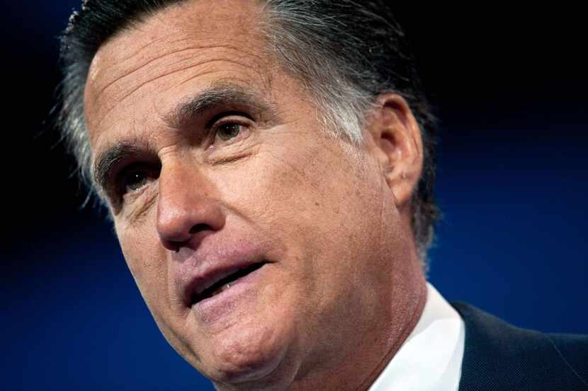 
Mitt Romney addressed the Conservative Political Action Conference in National Harbor, Md.,...