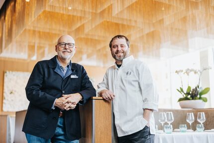 Restaurateur Dain "Adam" Jones (left) and chef Blaine Staniford created 61 Osteria in Fort...