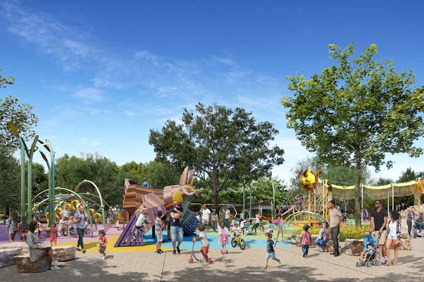 The $5 million gift from the Rees-Jones Foundation will fully fund the Children's Playground...