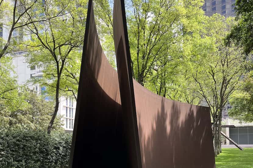 Richard Serra's 1987 'My Curves Are Not Mad,' at the Nasher Sculpture Center.