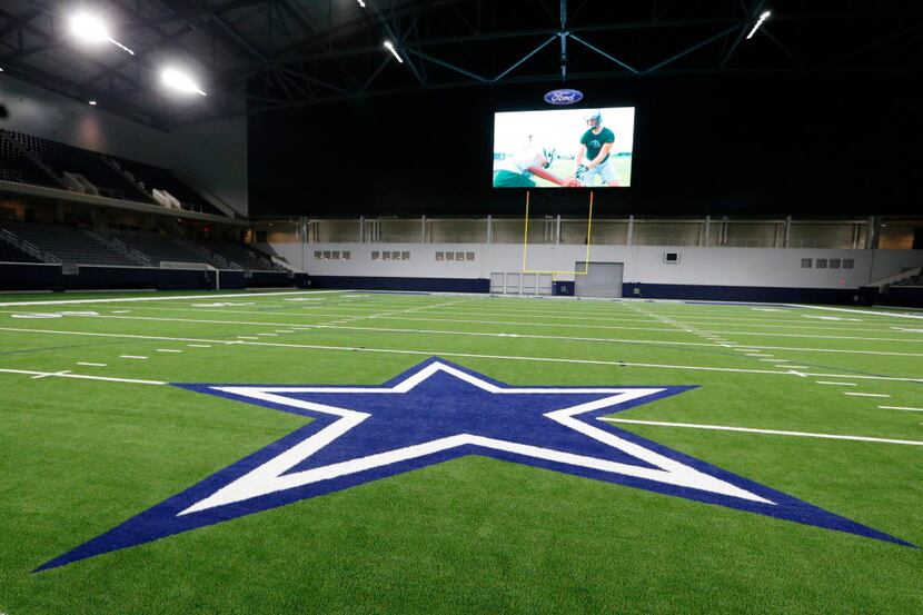 Frisco's multi-use event center at The Star, the new Dallas Cowboys headquarters facility in...