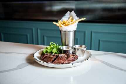 Steak frites are a popular order at Beverley's.