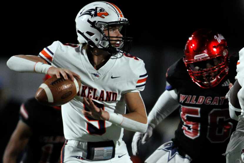 Frisco Wakeland quarterback Brennan Myer (9) ranks fourth among area 5A players in passing...