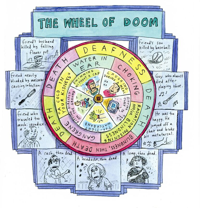The Wheel of Doom is included in Roz Chast's Can't We Talk About Something More Pleasant?