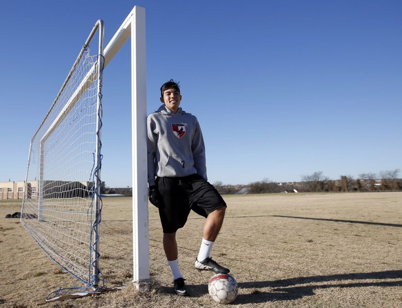 Liberty's Stian Sandbekkhaug poses for a portrait at Frisco Liberty High School in Frisco,...