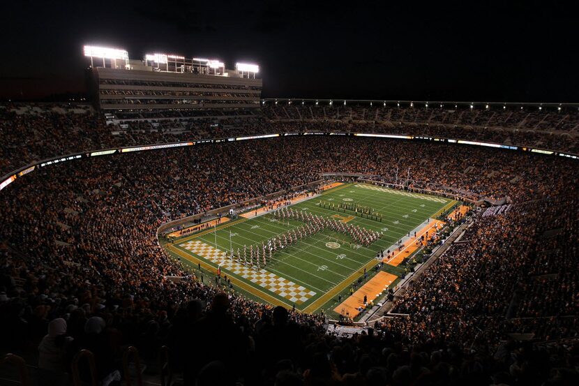 KNOXVILLE, TN - OCTOBER 29:  A general view of Neyland Stadium during the South Carolina...